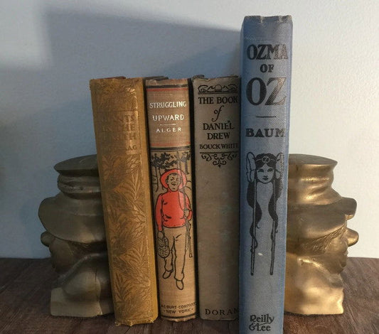 Vintage Clown Bookends at Duckwells