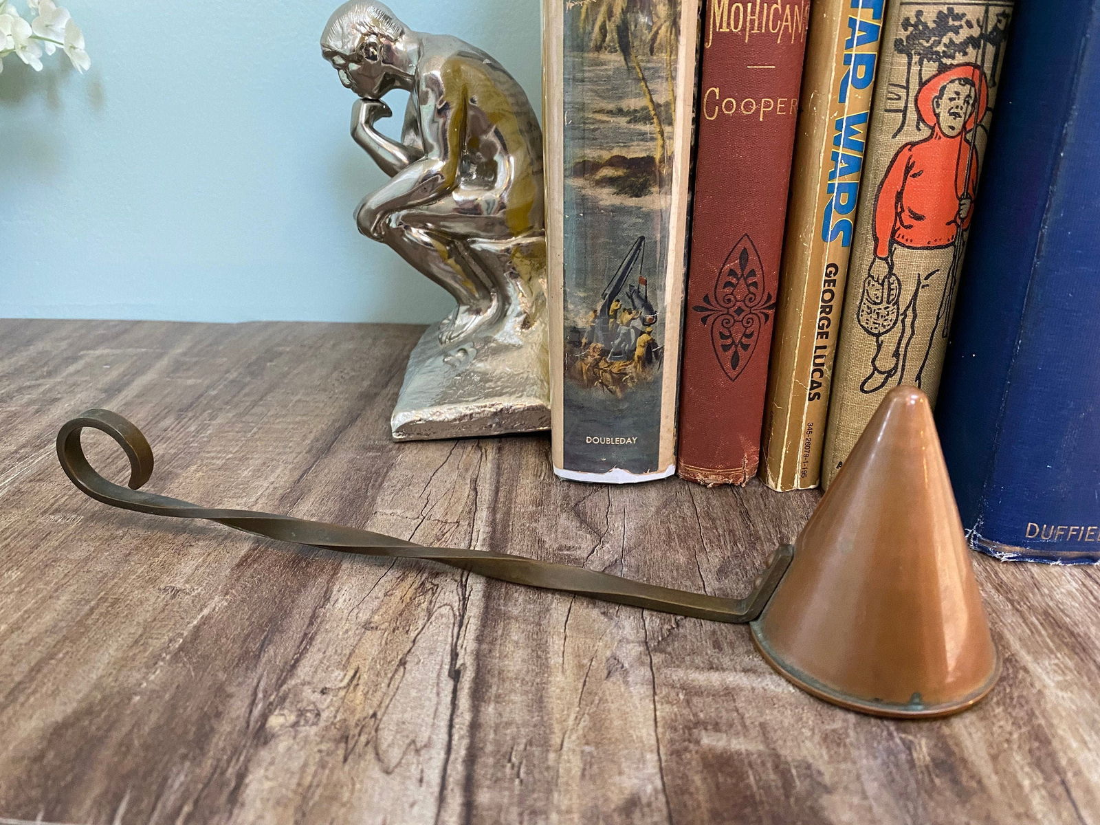 Vintage Copper and Brass Candle Snuffer - Duckwells
