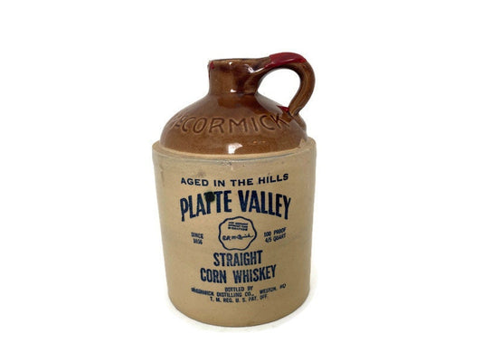 Vintage Corn Whiskey Stoneware Jug - Duckwells
