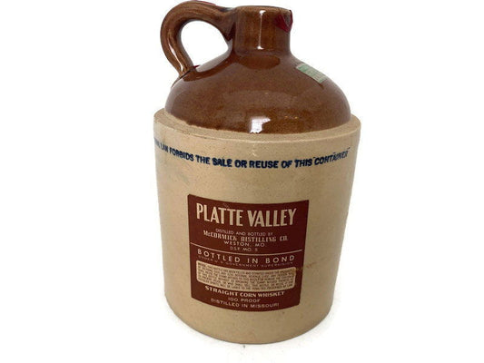 Vintage Corn Whiskey Stoneware Jug - Duckwells
