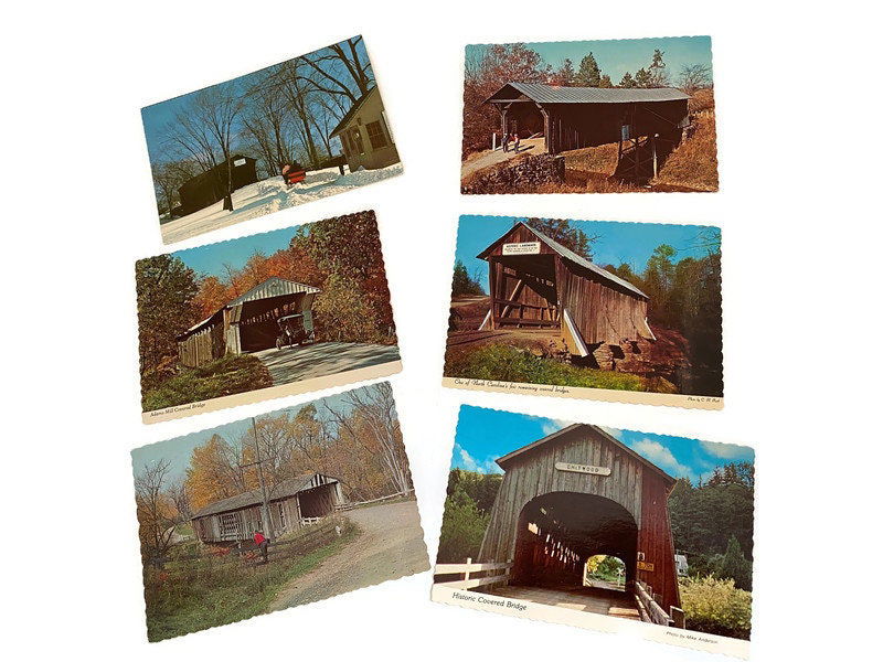 Vintage Covered Bridges Postcards Lot - Duckwells