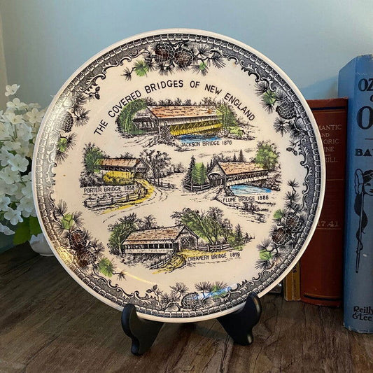 Vintage Covered Bridges of New England Plate - Duckwells