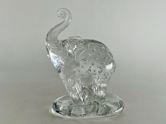 Vintage Crystal Elephant by Pairpoint Glass Cape Cod Massachusetts at Duckwells