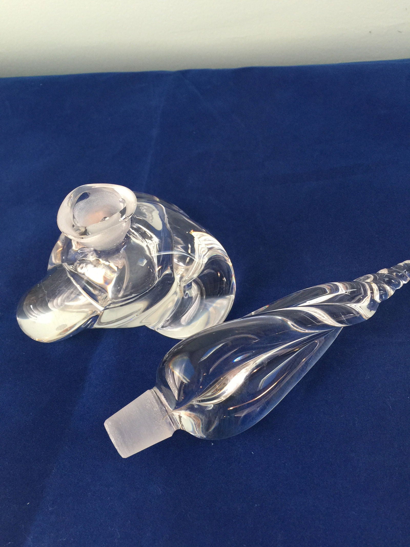Vintage Crystal Perfume Bottle - Duckwells