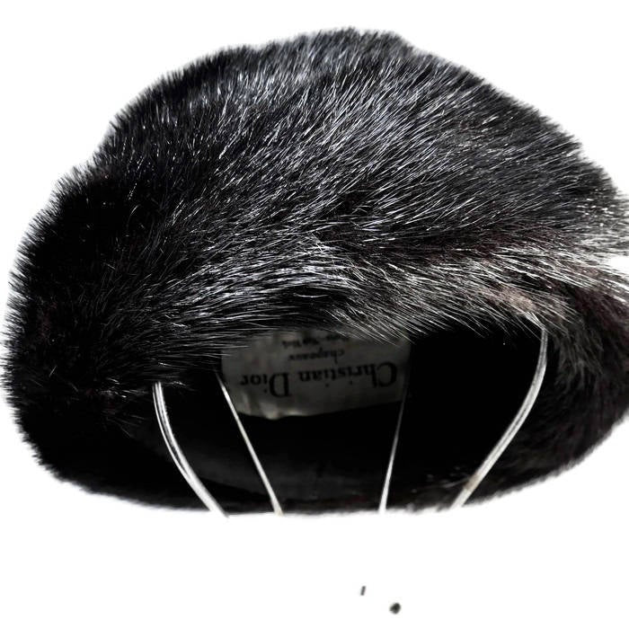 Vintage Dior Fur Hat - Christian Dior chapeaux Paris - New York - Duckwells