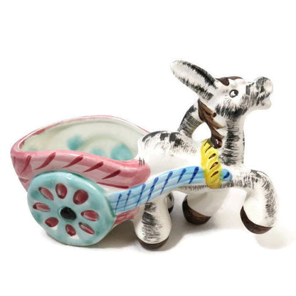 Vintage Donkey Cart Ceramic Planter - Duckwells