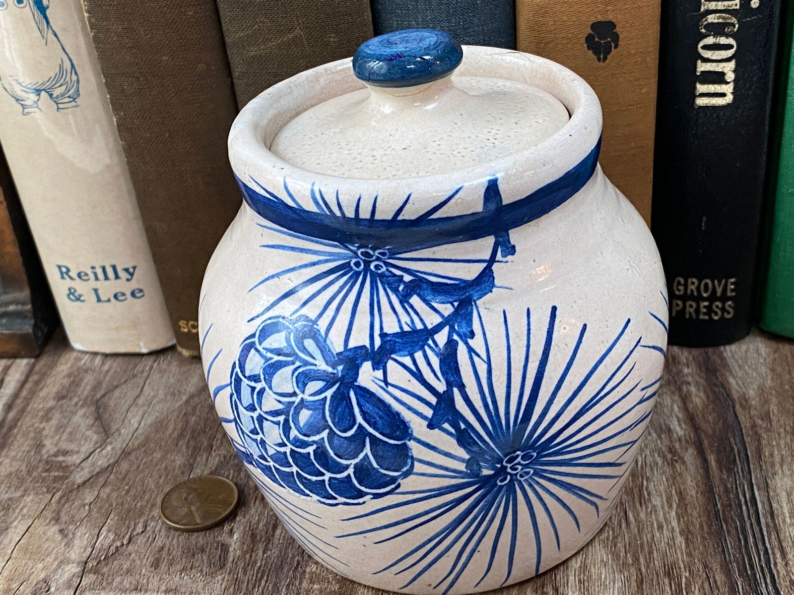Vintage Dorchester Pottery Covered Jar - Duckwells