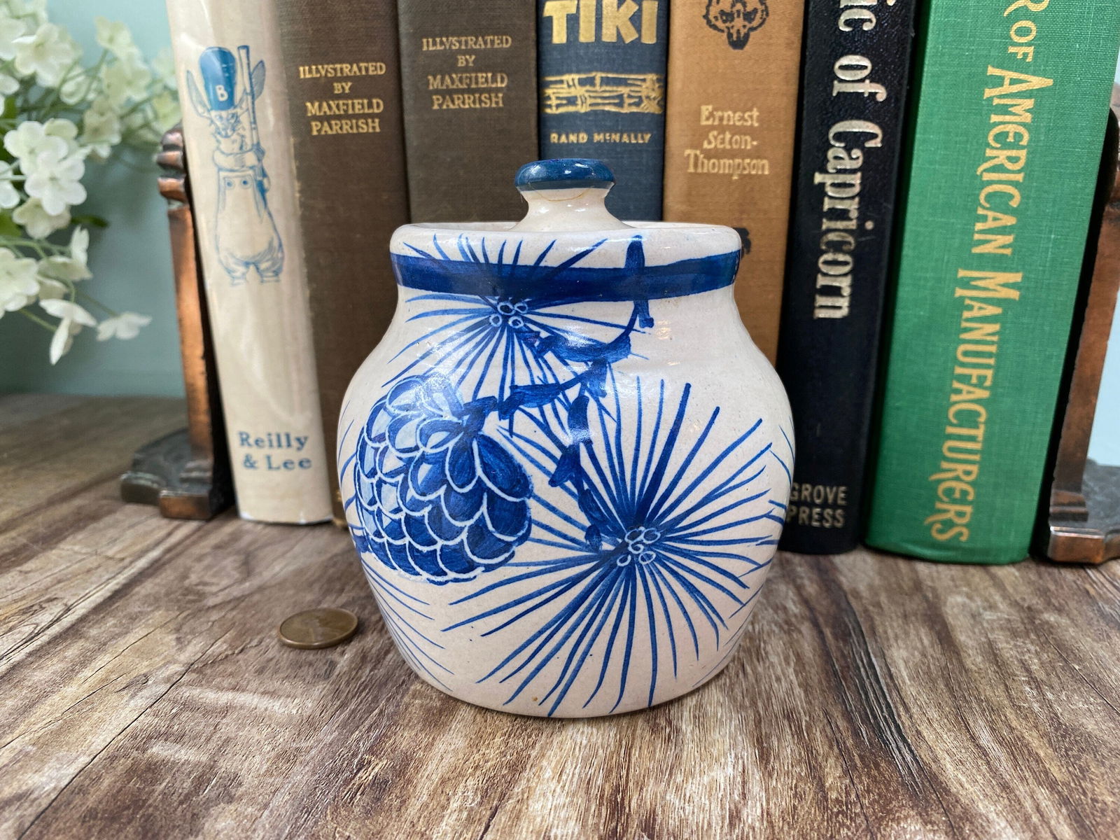 Vintage Dorchester Pottery Covered Jar - Duckwells