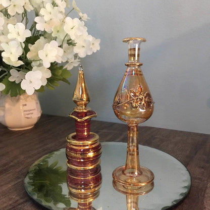 Vintage Egyptian Glass Perfume Bottles - Duckwells