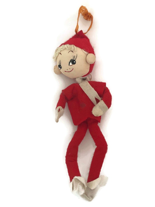 Vintage Elf Christmas Ornament Decoration - Duckwells