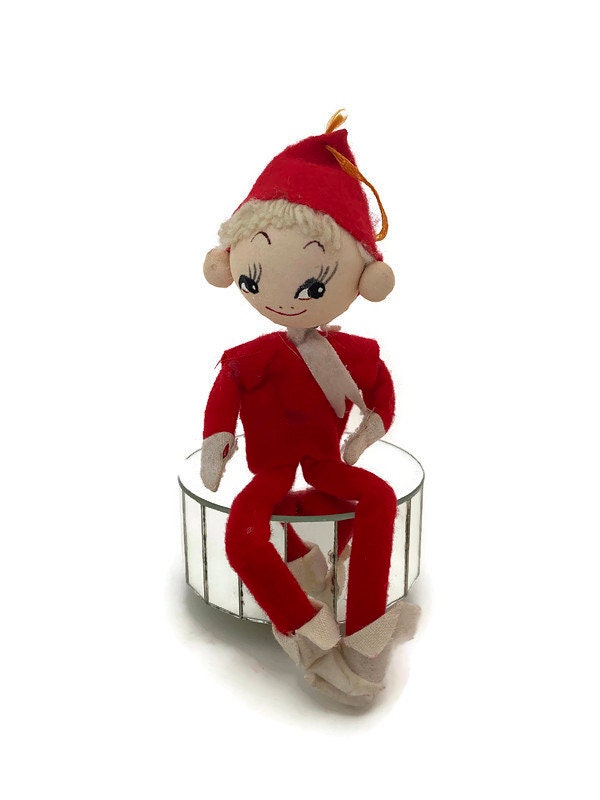 Vintage Elf Christmas Ornament Decoration - Duckwells