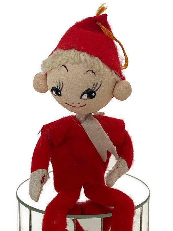Vintage Elf Christmas Ornament Decoration - Duckwells