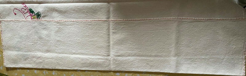 Vintage Embroidered Massachusetts Kitchen Towel at Duckwells