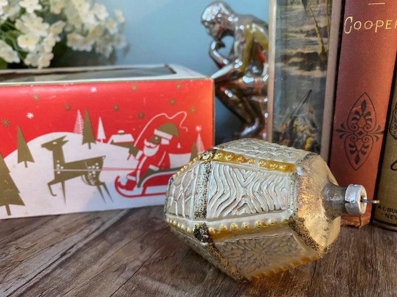 Vintage European Christmas Glass Ornaments with Original Box - Duckwells