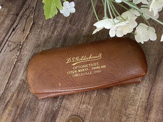 Vintage Eyeglass Case and Cleaning Cloth at Duckwells