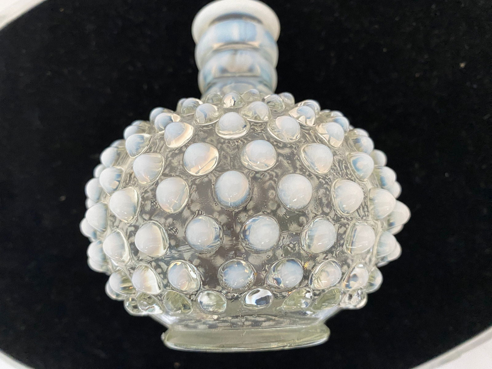 Vintage Fenton Hobnail Opalescent Bottle - Duckwells