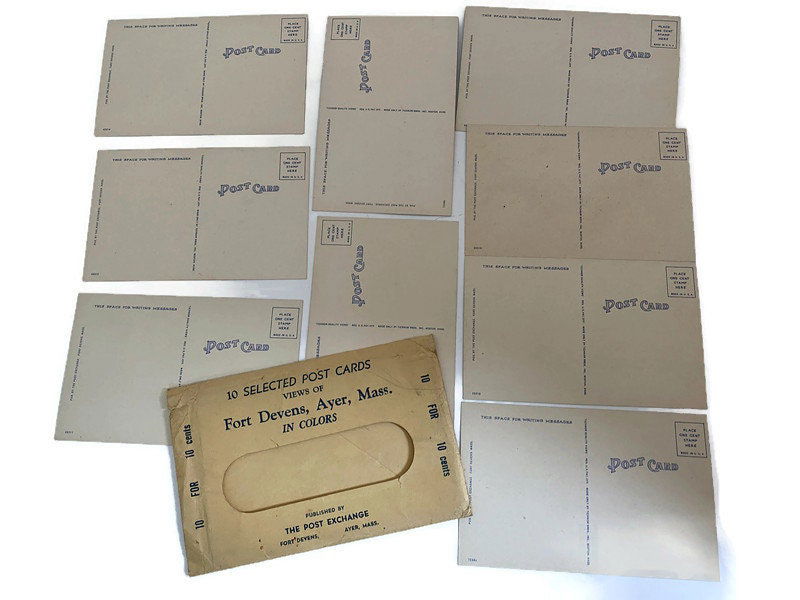 Vintage Fort Devens Postcards - Duckwells