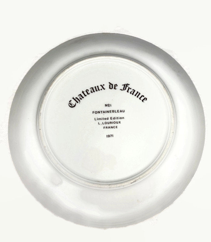 Vintage Fountainebleau Limited Edition L. Lourioux France Plate - Duckwells