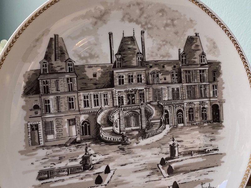 Vintage Fountainebleau Limited Edition L. Lourioux France Plate - Duckwells