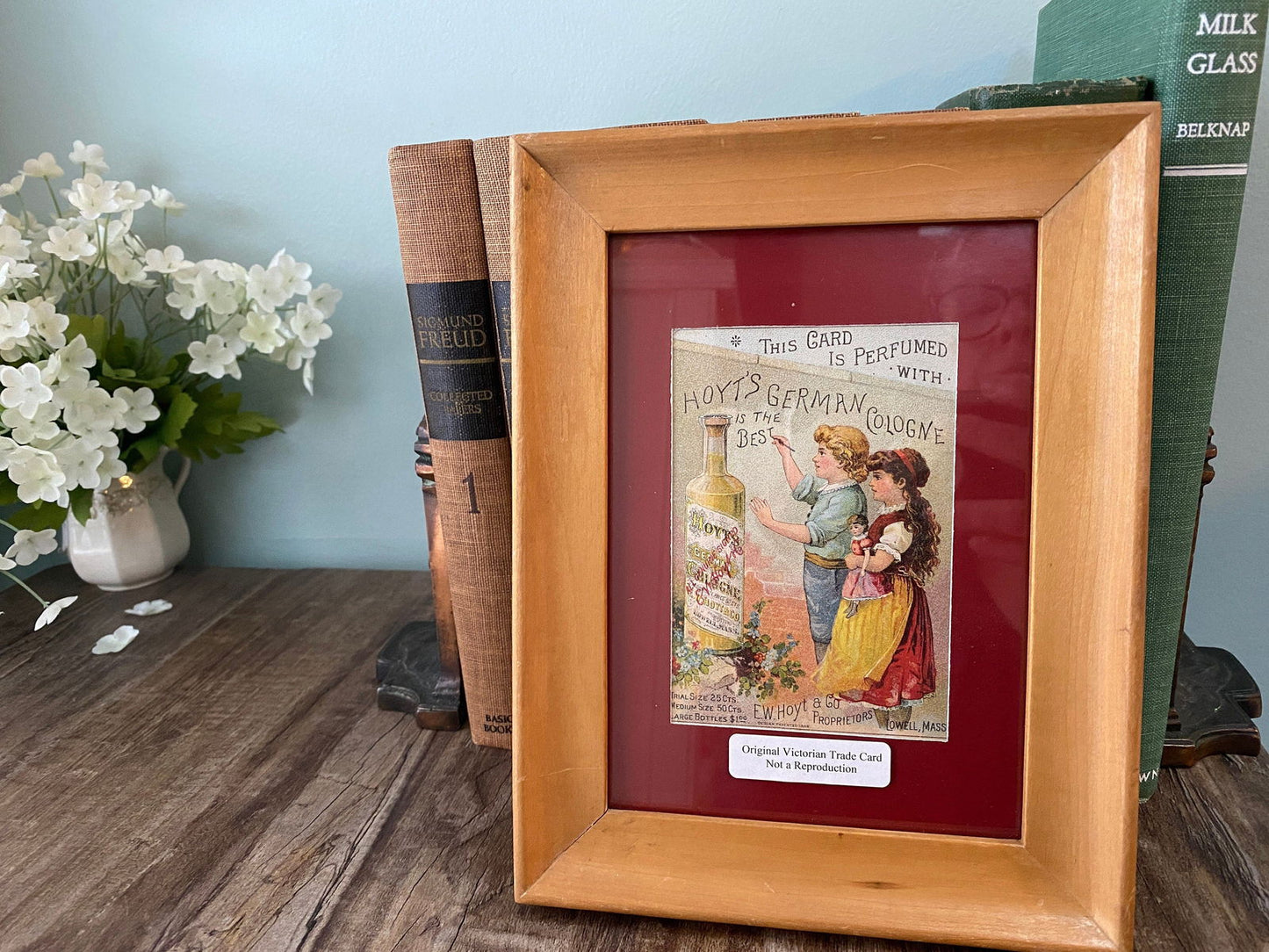 Vintage Framed Antique Victorian Era Trade Card - Duckwells
