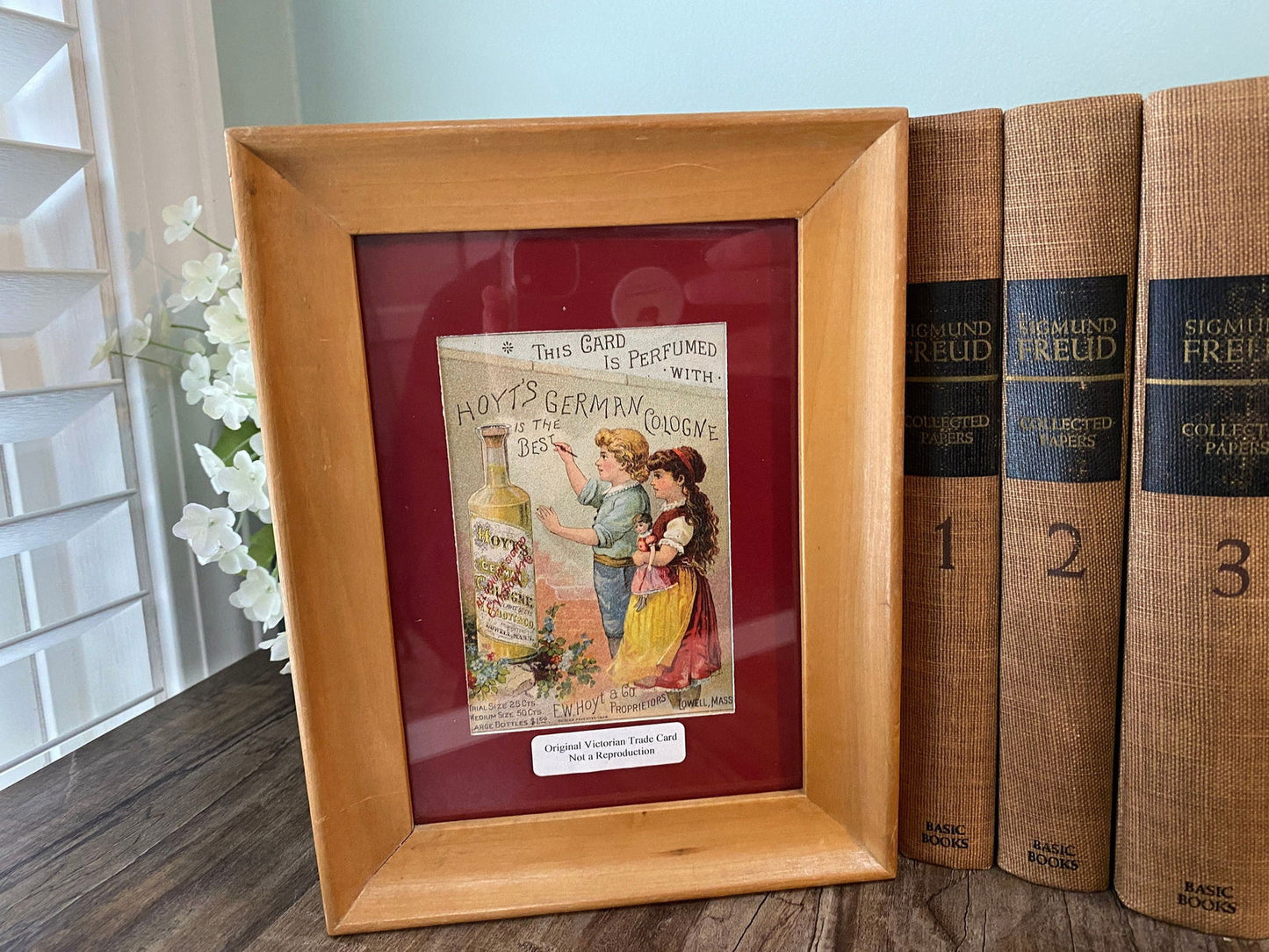 Vintage Framed Antique Victorian Era Trade Card - Duckwells