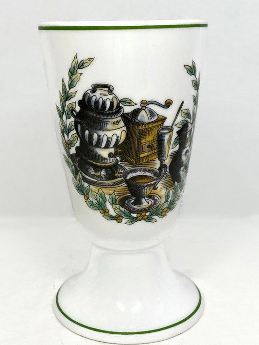 Vintage French Porcelain Pedestal Cup at Duckwells