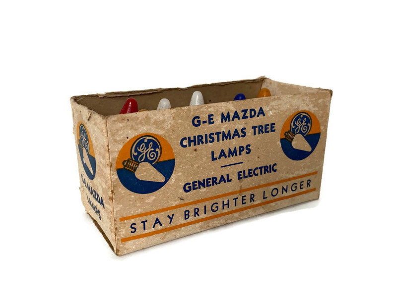 Vintage GE Mazda Christmas Tree Lamps - Duckwells