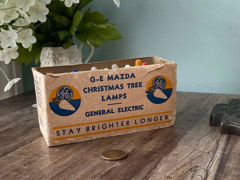 Vintage GE Mazda Christmas Tree Lamps - Duckwells