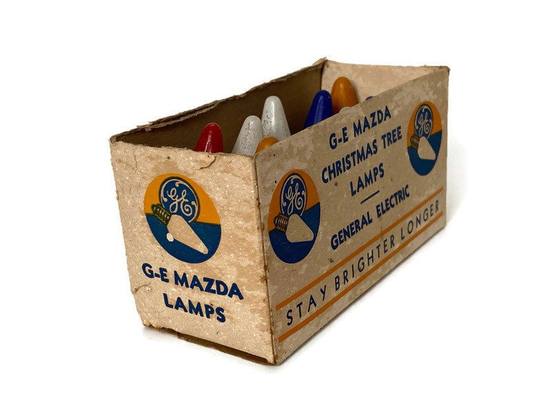 Vintage GE Mazda Christmas Tree Lamps - Duckwells