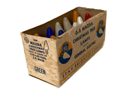 Vintage GE Mazda Christmas Tree Lamps - Duckwells
