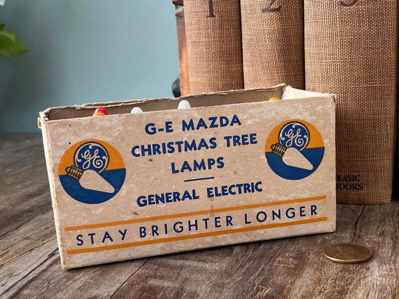 Vintage GE Mazda Christmas Tree Lamps - Duckwells