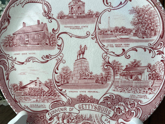Vintage Gettysburg Pennsylvania Plate - Duckwells