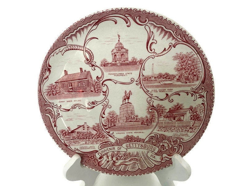 Vintage Gettysburg Pennsylvania Plate - Duckwells
