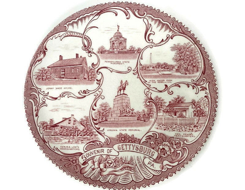 Vintage Gettysburg Pennsylvania Plate - Duckwells