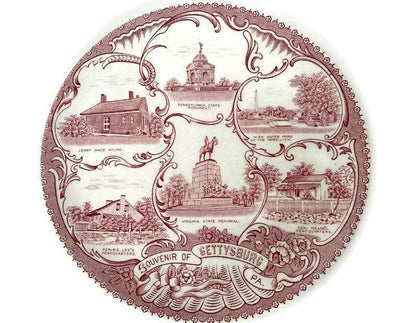 Vintage Gettysburg Pennsylvania Plate - Duckwells