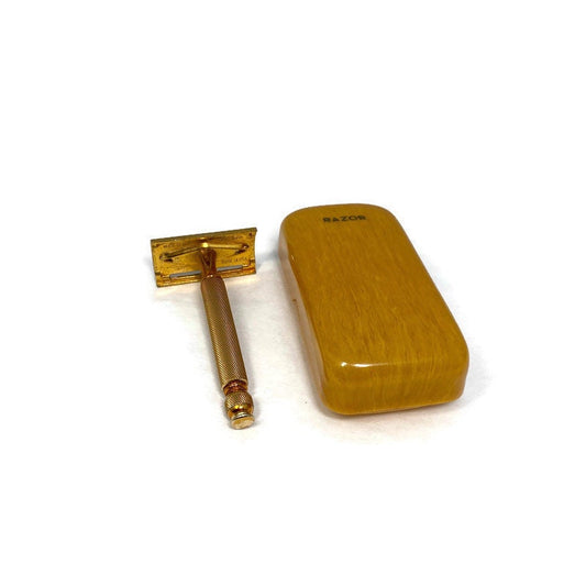 Vintage Gillette Razor and Celluloid Travel Case - Duckwells