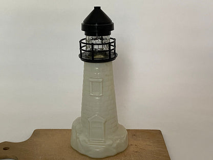 Vintage Glass Lighthouse Cologne Decanter - Duckwells