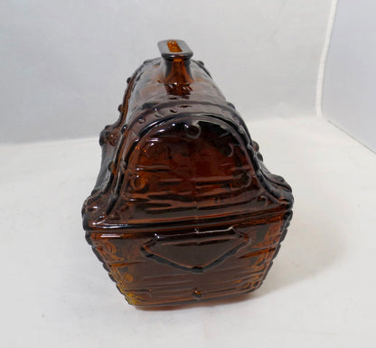 Vintage Glass Treasure Chest Coin Bank - Duckwells