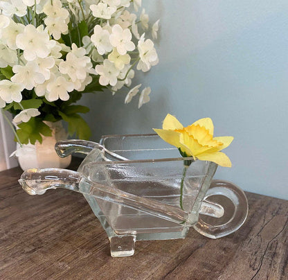 Vintage Glass Wheelbarrow - Duckwells