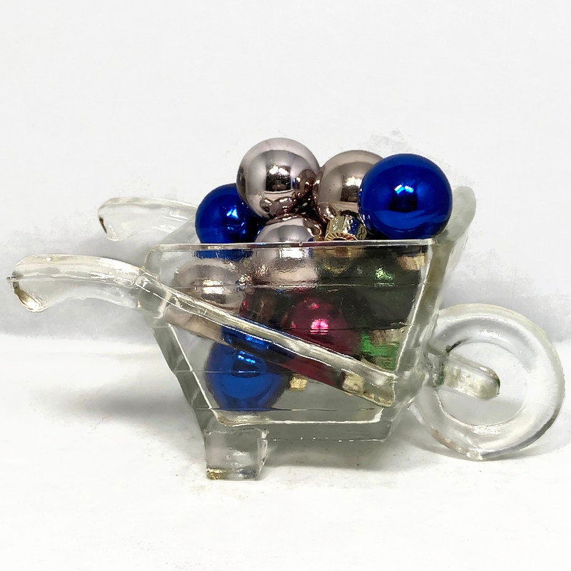 Vintage Glass Wheelbarrow - Duckwells
