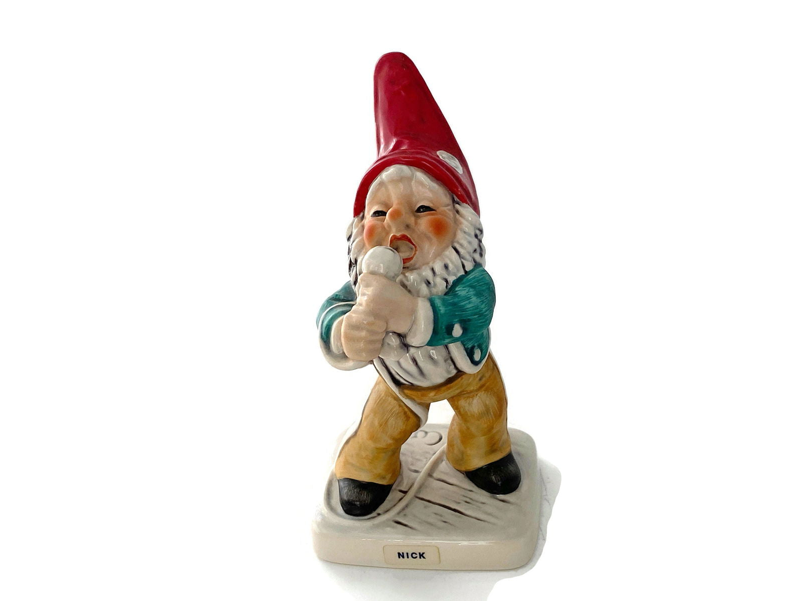 Vintage Gnome Singer Figurine by Goebel - Duckwells