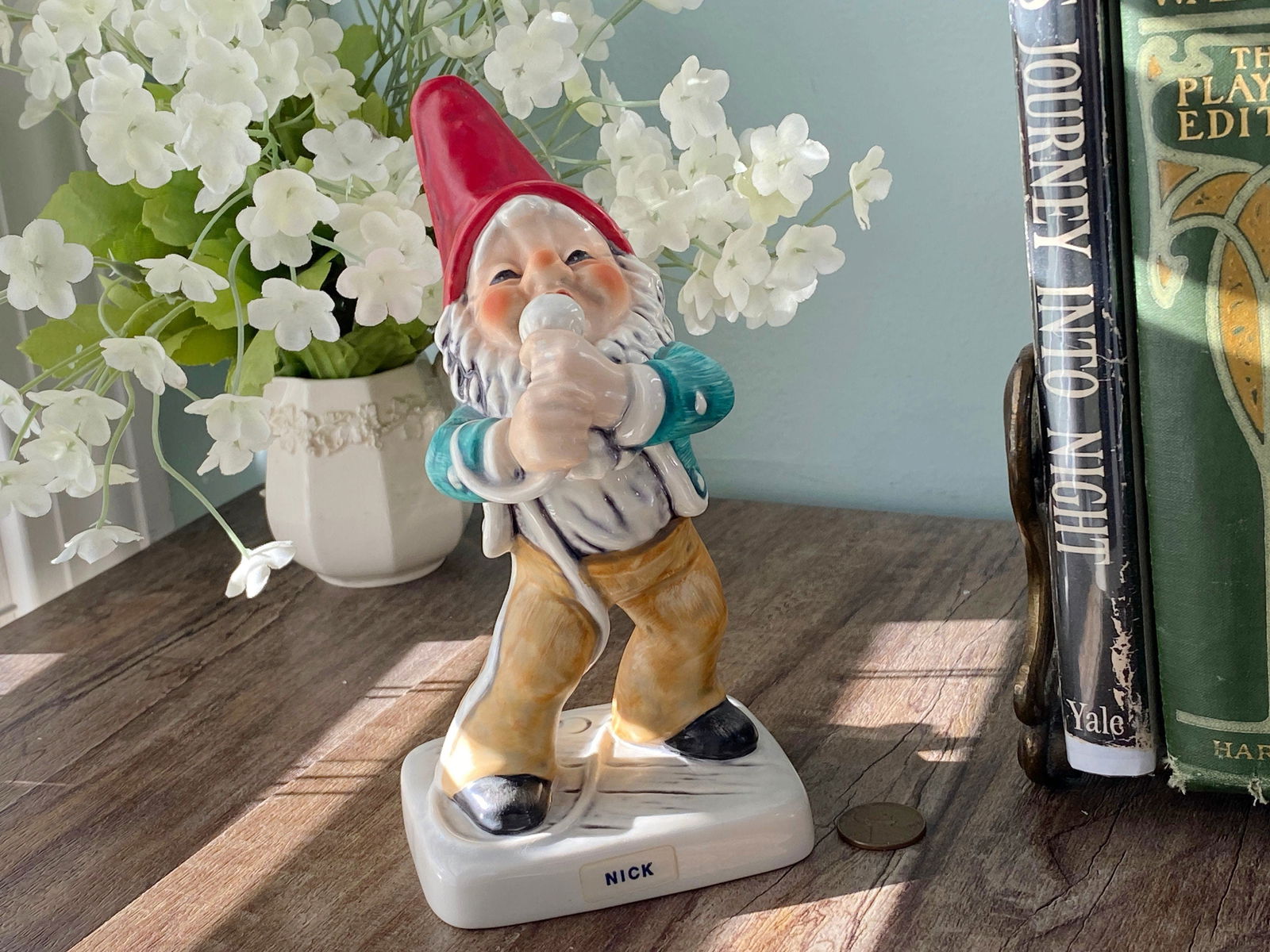 Vintage Gnome Singer Figurine by Goebel - Duckwells
