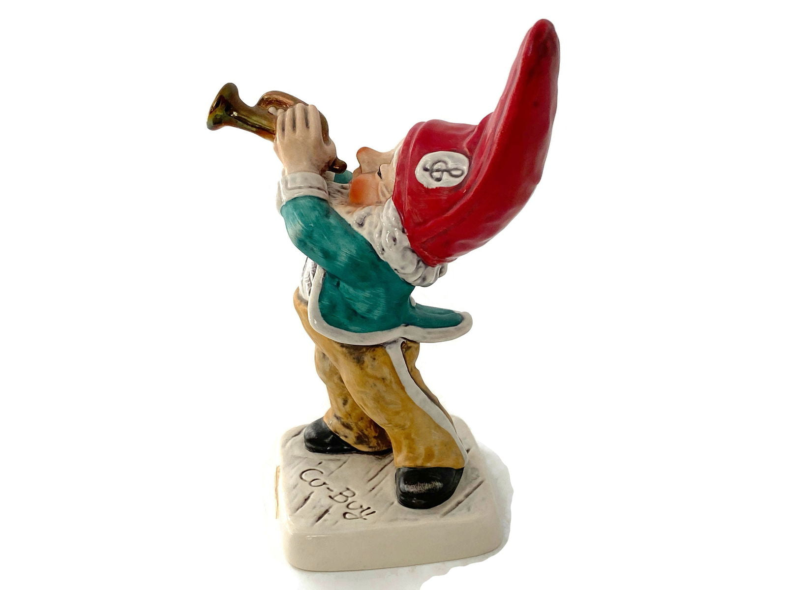 Vintage Gnome Trumpet Playing Figurine by Goebel - Duckwells