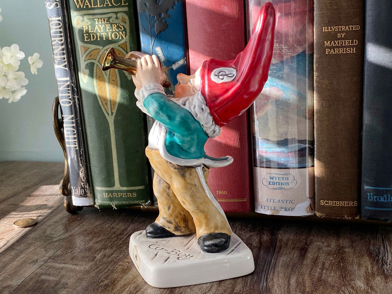 Vintage Gnome Trumpet Playing Figurine by Goebel - Duckwells