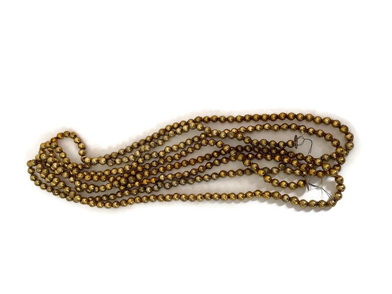 Vintage Gold Glass Beads - Duckwells