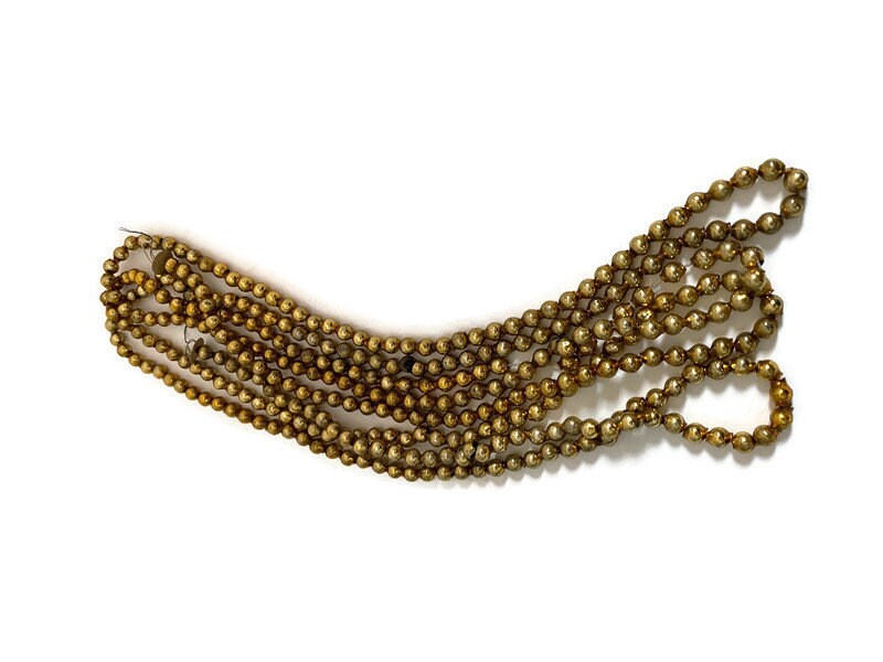 Vintage Gold Glass Beads - Duckwells