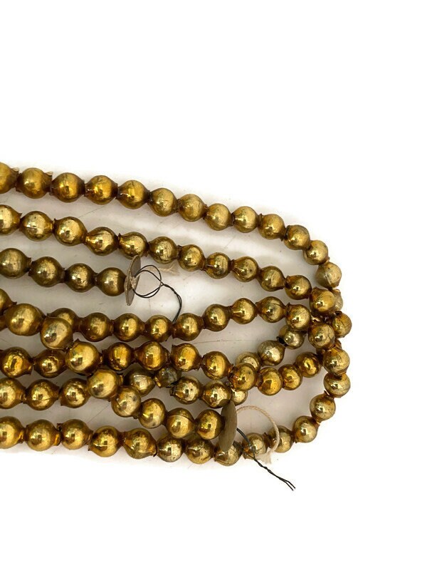 Vintage Gold Glass Beads - Duckwells