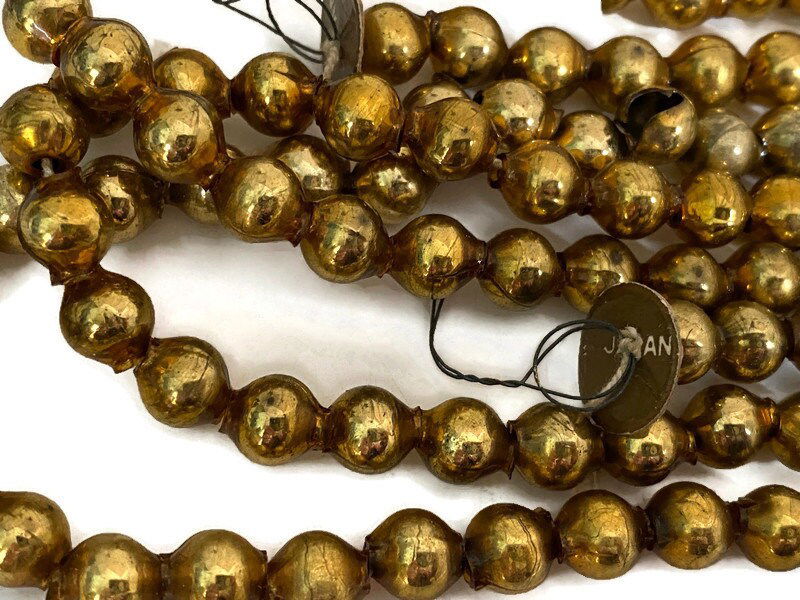 Vintage Gold Glass Beads - Duckwells