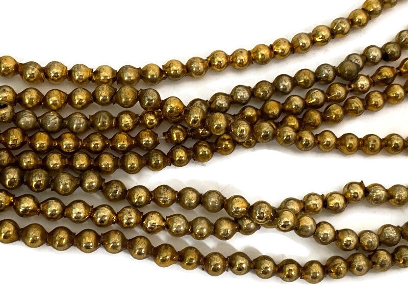 Vintage Gold Glass Beads - Duckwells