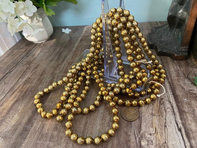 Vintage Gold Glass Beads - Duckwells